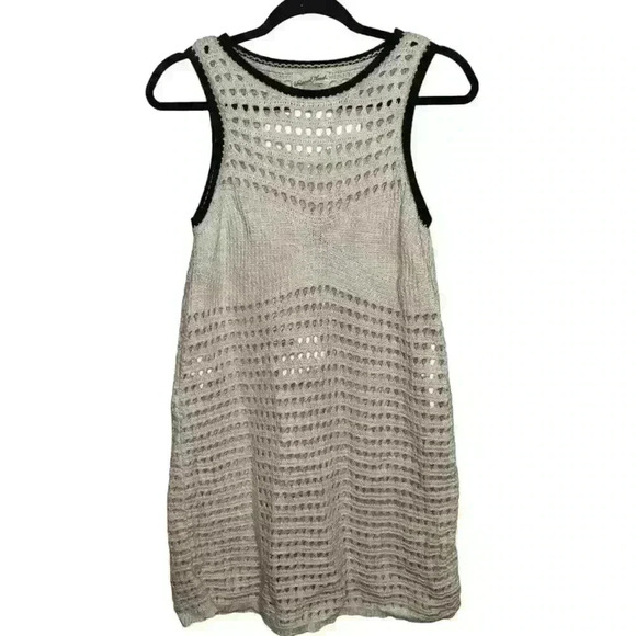 Women's Openwork Mini Sweater Dress - Universal Thread Cream Size S - Picture 1 of 4